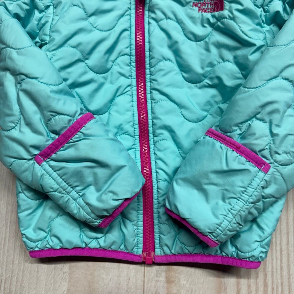 The North Face Baby Girls 18-24M Reversible Perrito Insulated Hooded Jacket - Picture 6 of 7